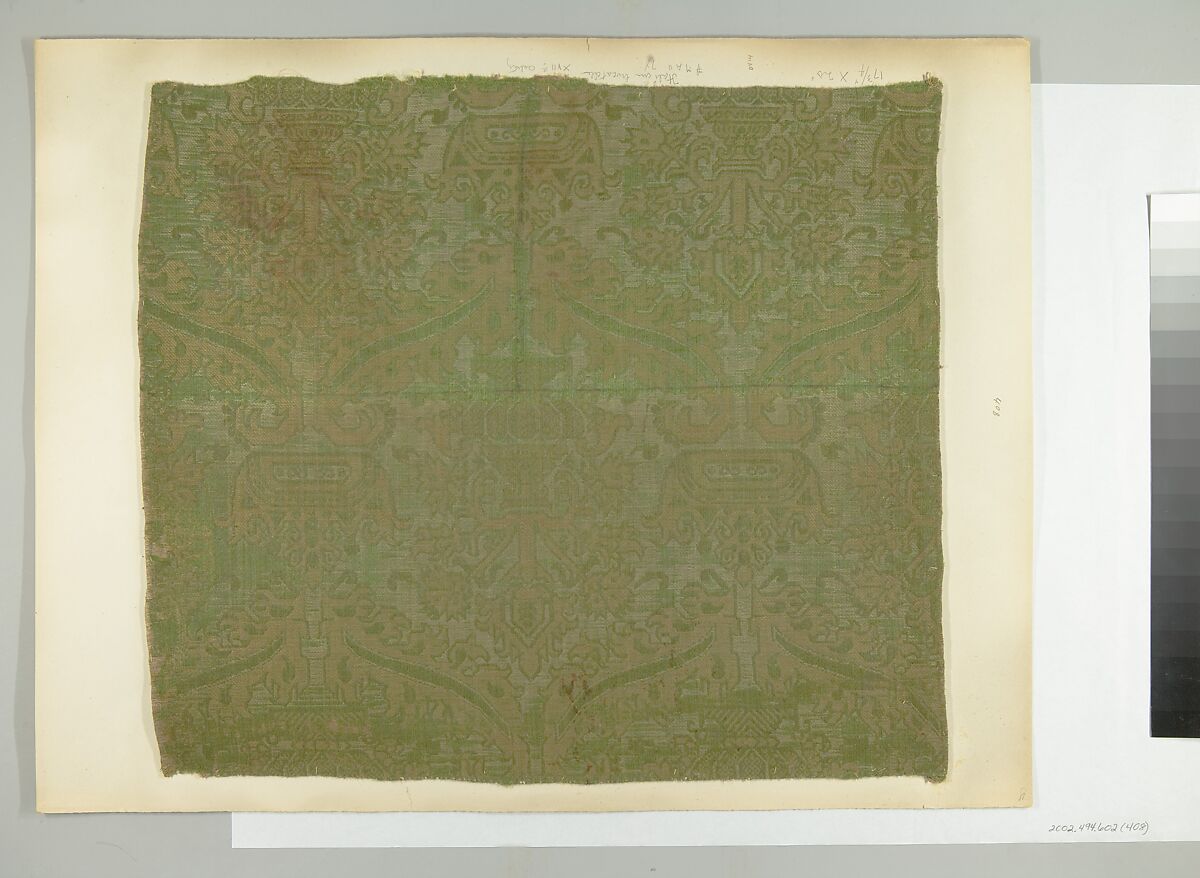 Fragment, Silk and wool, Italian