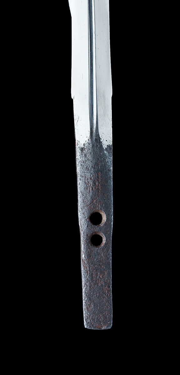 Blade and Mounting for a Double-Edged Dagger (Ken), Steel, wood, copper, gold, Japanese