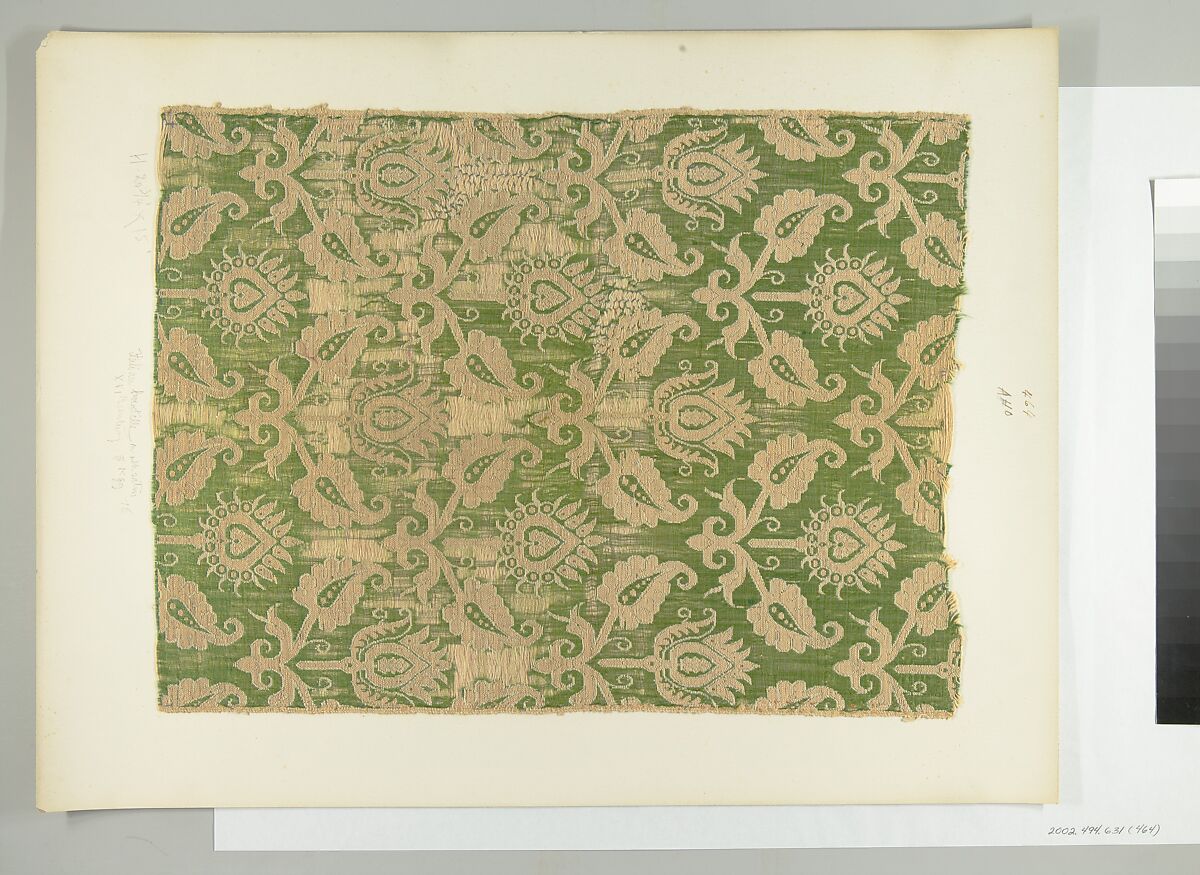 Fragment, Silk, wool (?), Italian