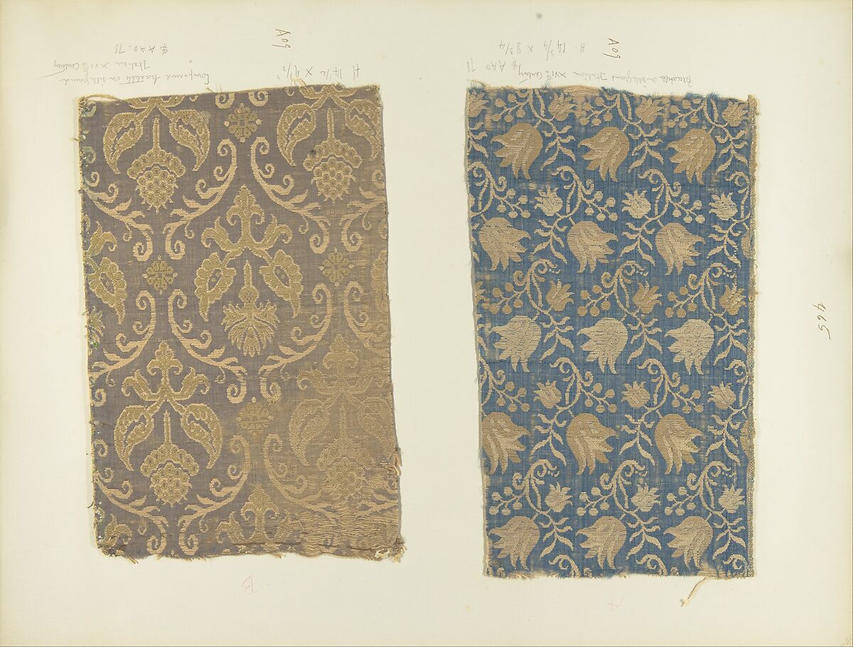 Fragment, Silk, wool (?), Italian