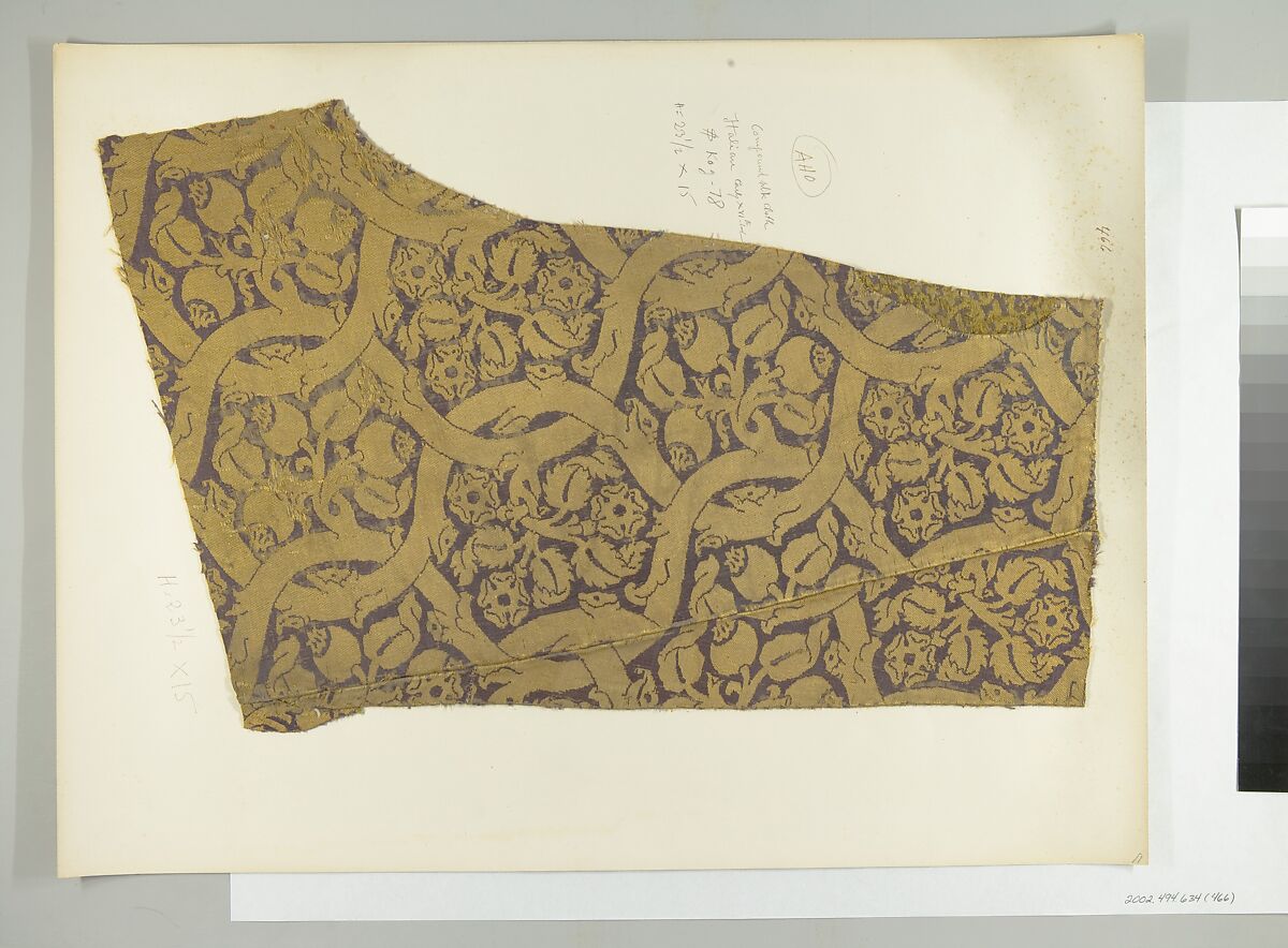 Fragment, Silk, Italian