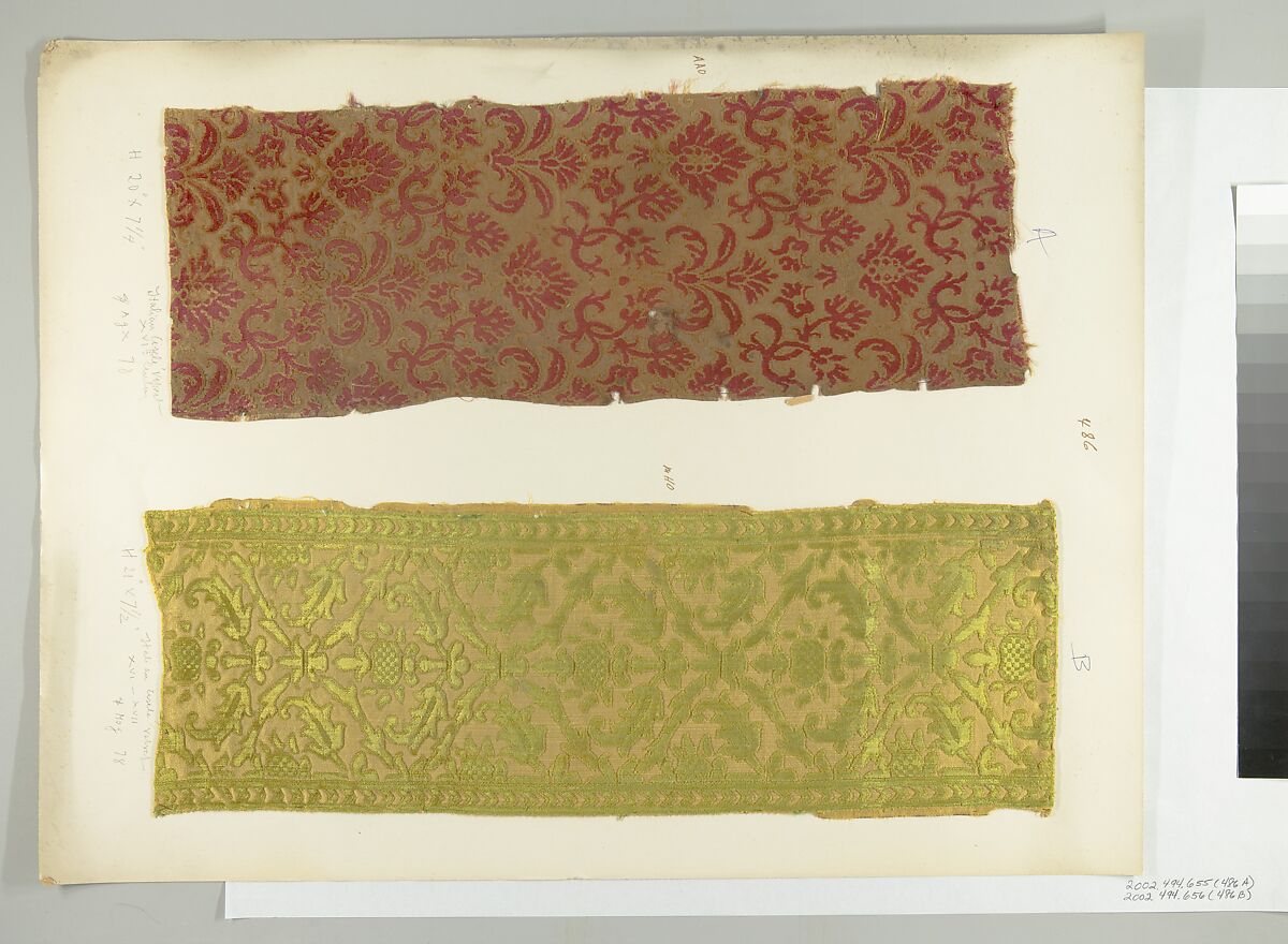 Fragment, Silk, Italian