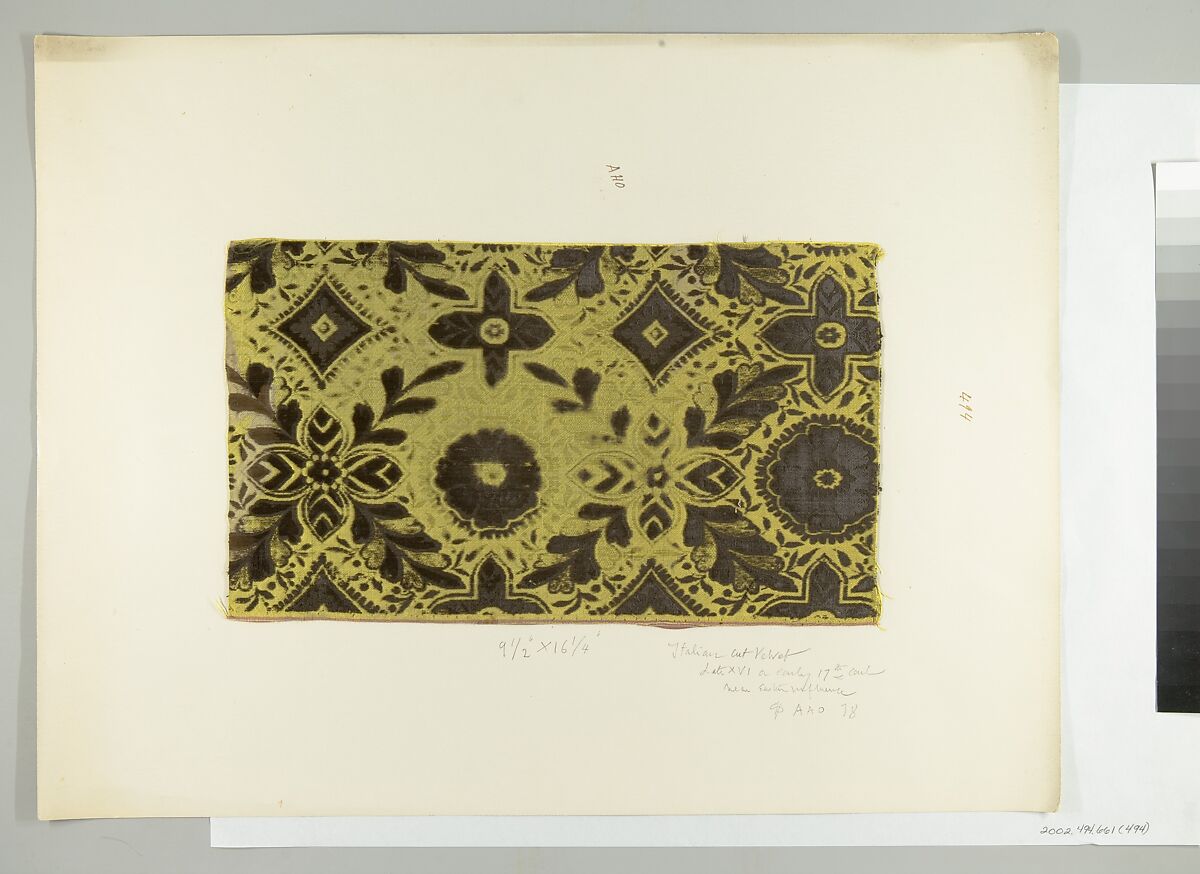 Fragment, Silk, Italian