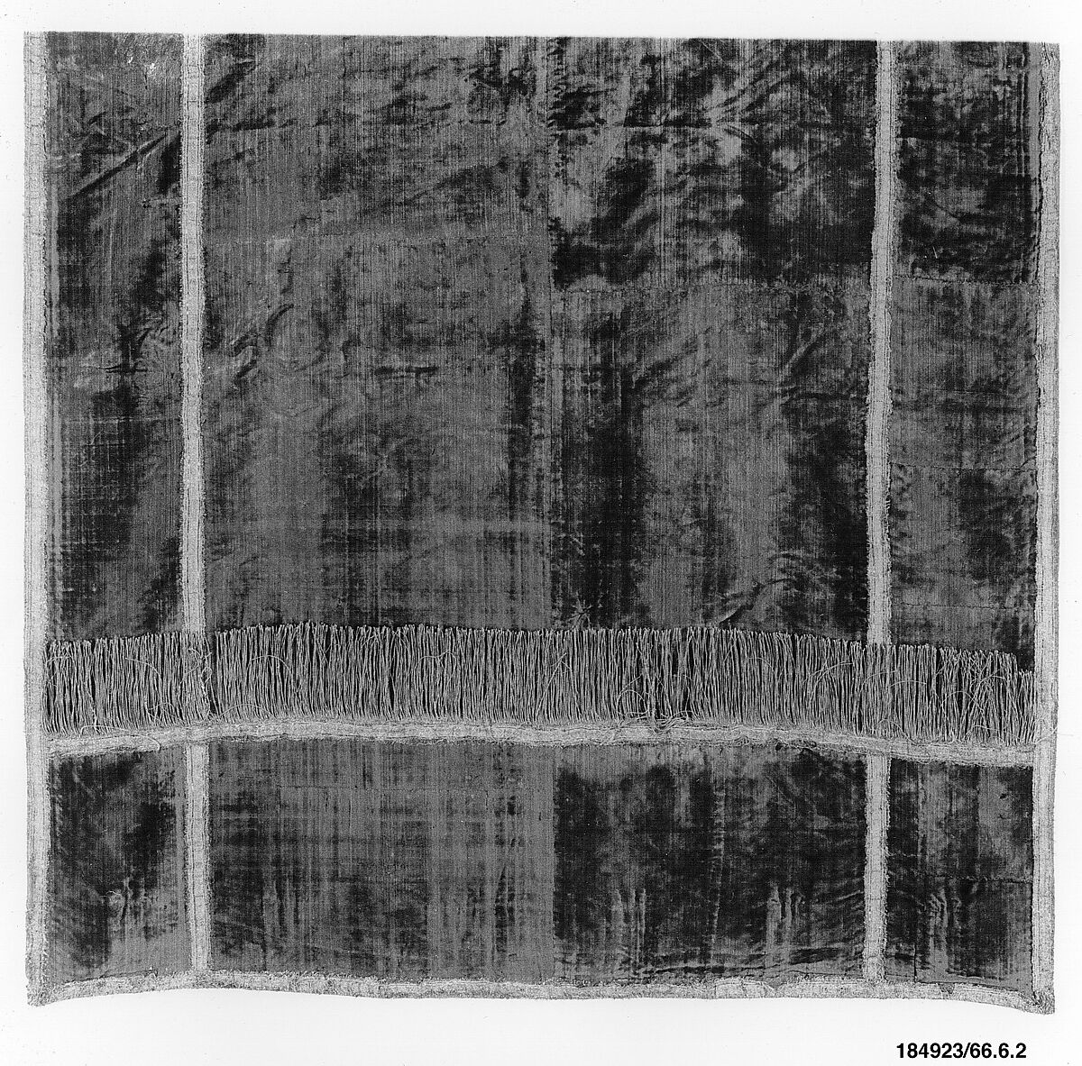 Panels (2), Silk, metal thread, Italian