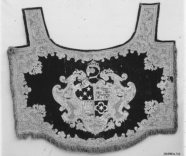 Collar, Bobbin lace, Italian, Venice 