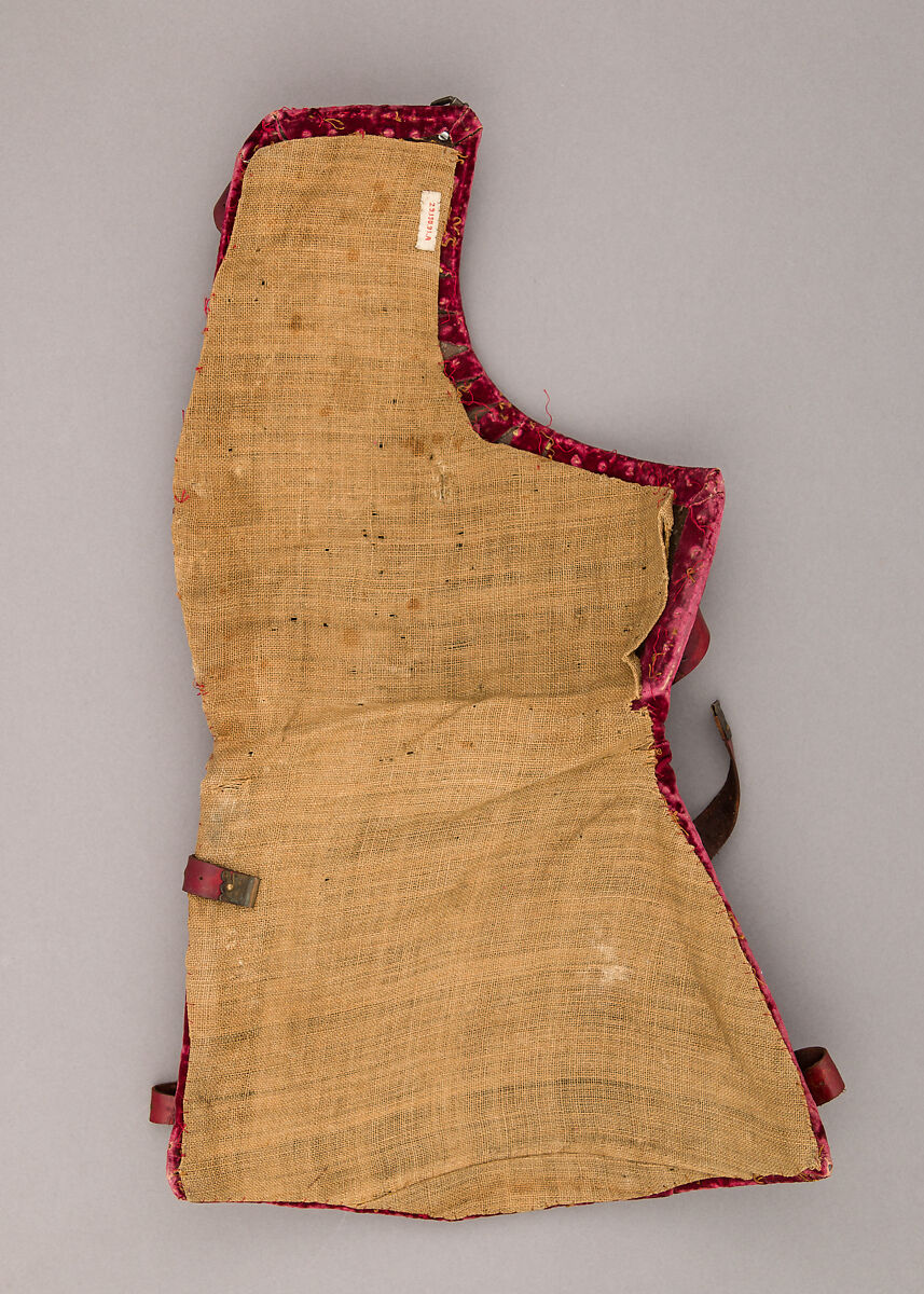 Brigandine Armor, Steel, latten, velvet, brass, Italian