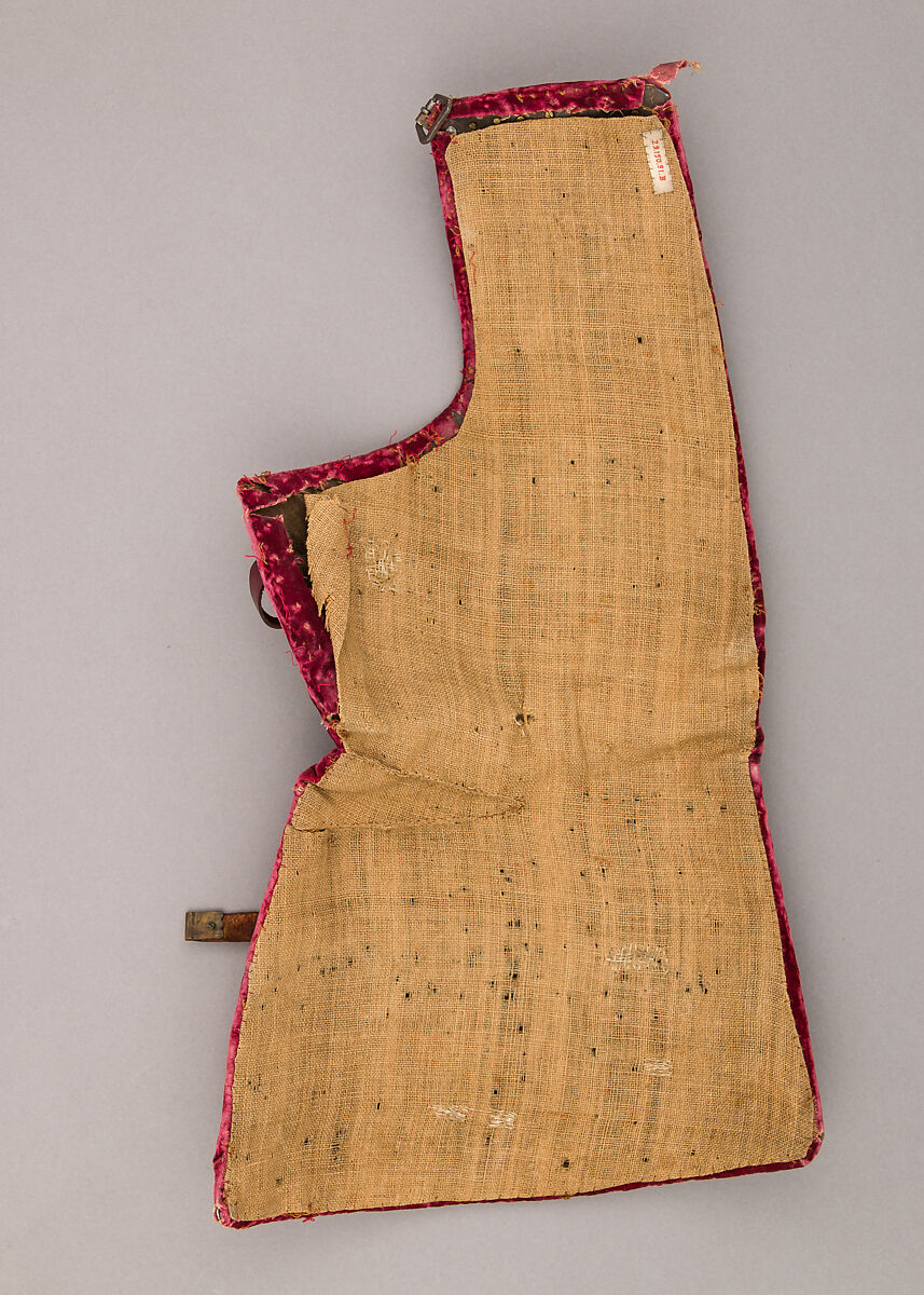 Brigandine Armor, Steel, latten, velvet, brass, Italian