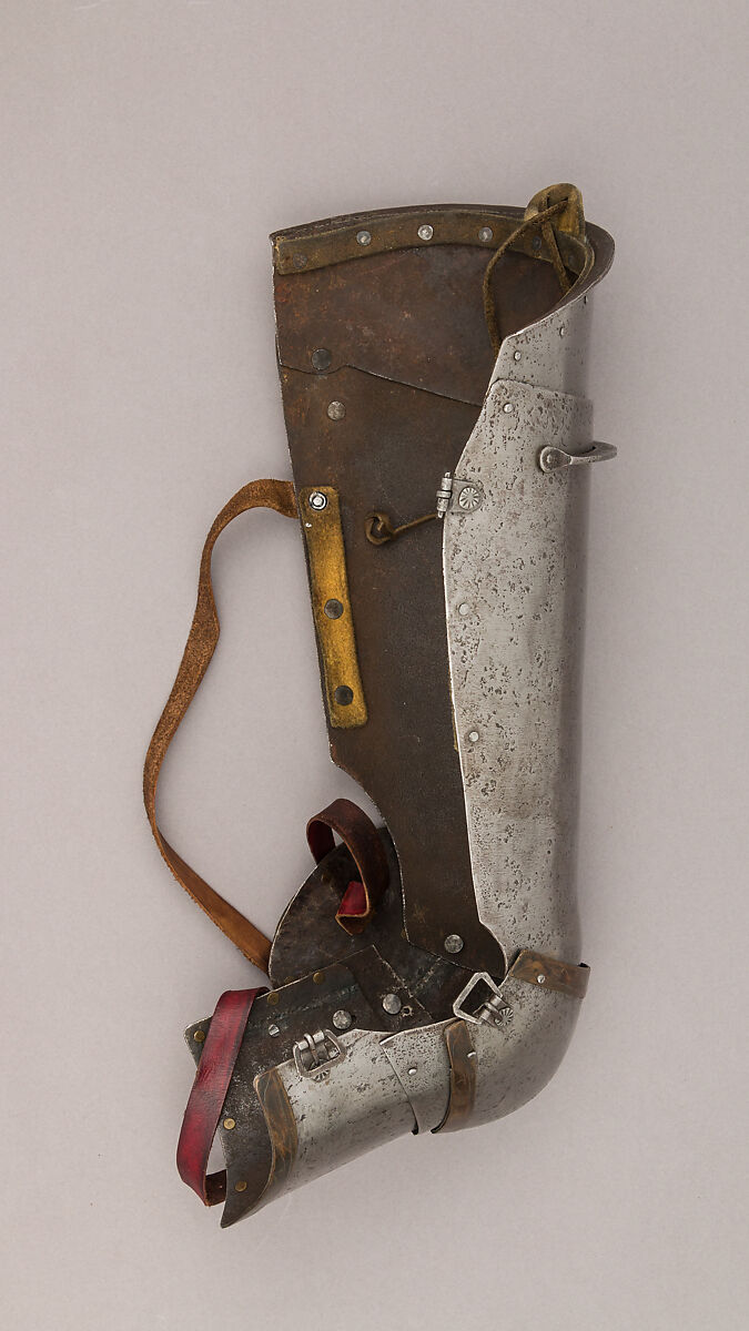 Brigandine Armor, Steel, latten, velvet, brass, Italian