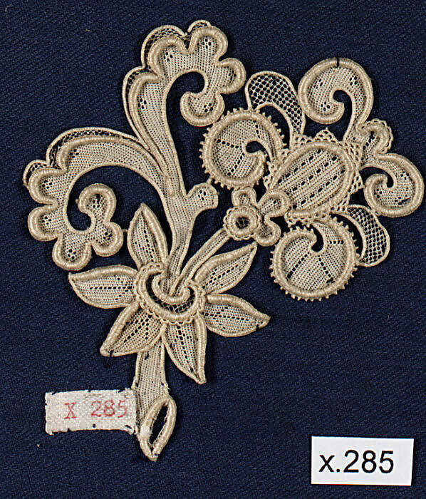 Ornament, Needle lace, Italian, Venice 