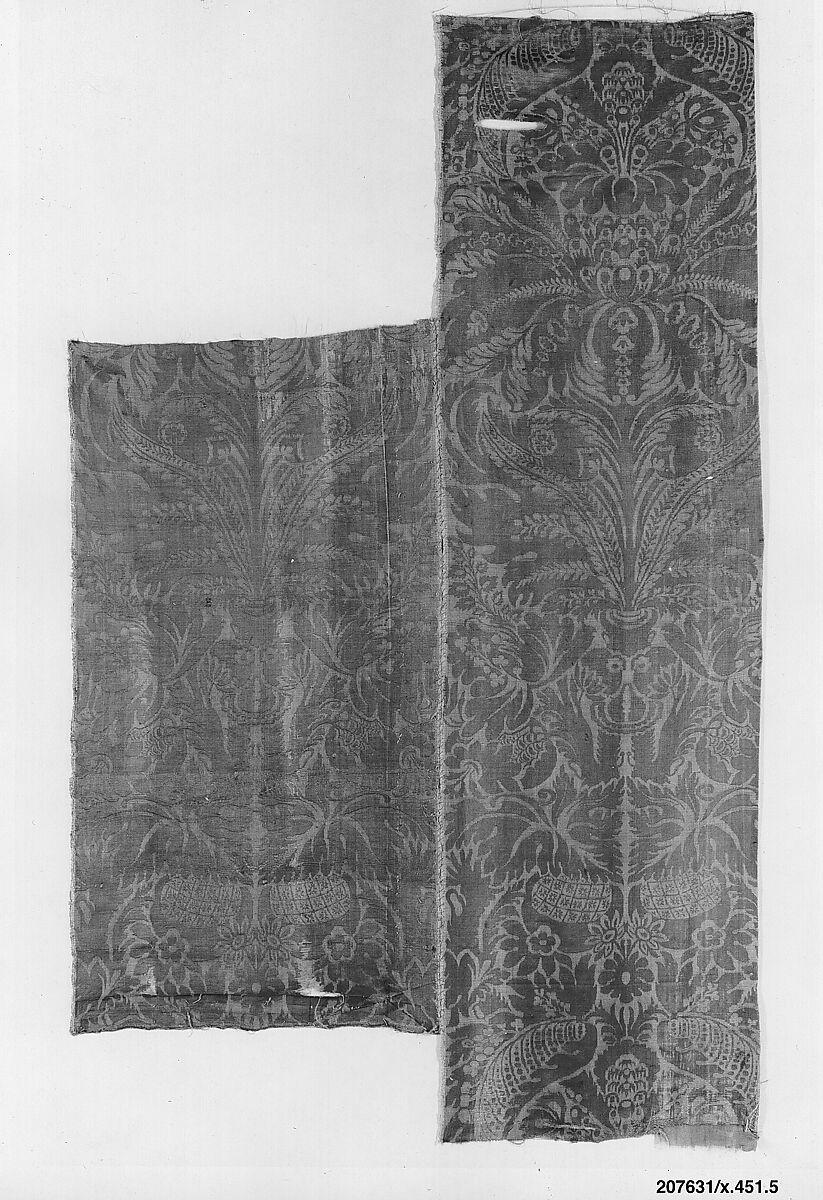 Panel, Silk, Spanish 