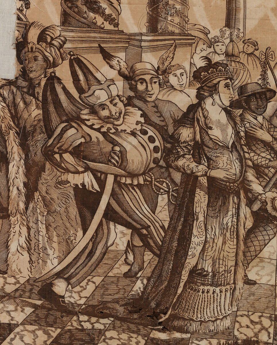 Panel, Cotton, possibly British