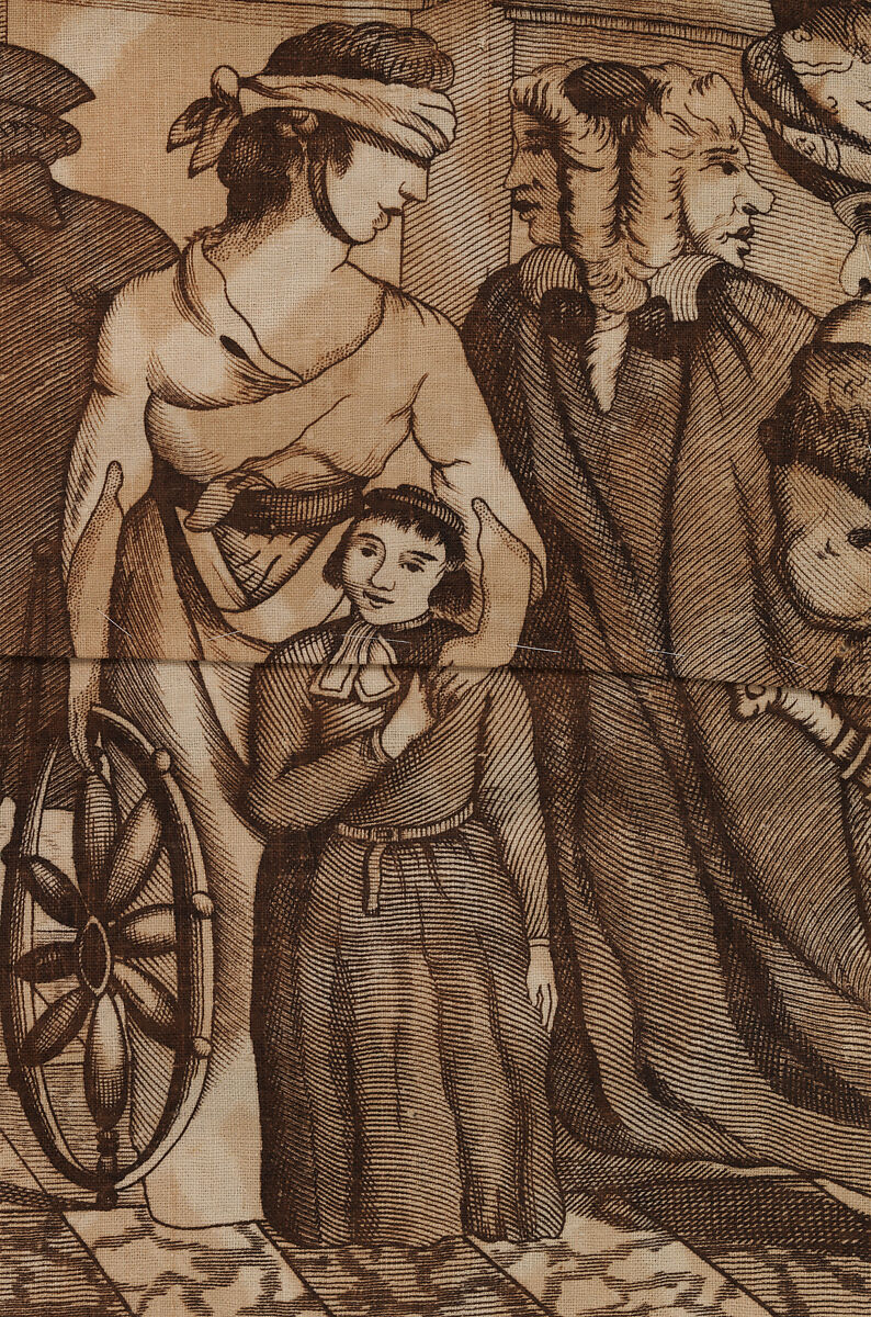 Panel, Cotton, possibly British