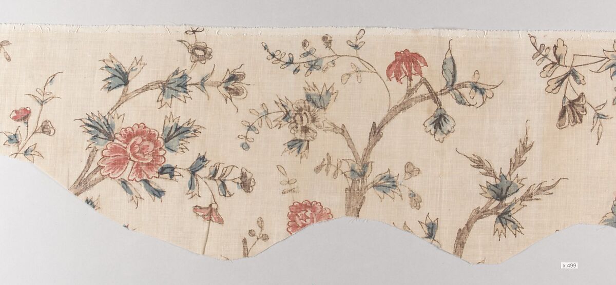 Border or valance, Cotton, Indian, for Western market