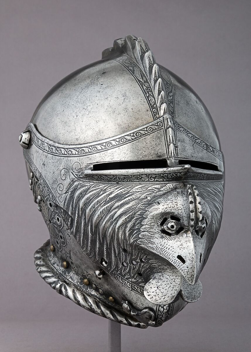 Armet with Mask Visor in the Form of a Rooster, Steel, German, probably Augsburg