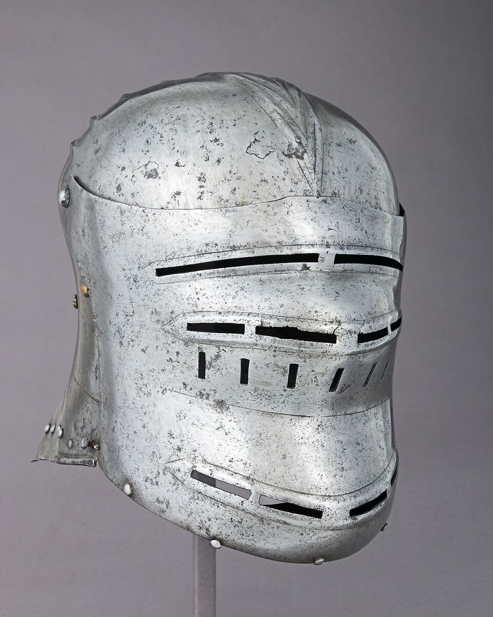 Sallet, Steel, copper alloy, German 