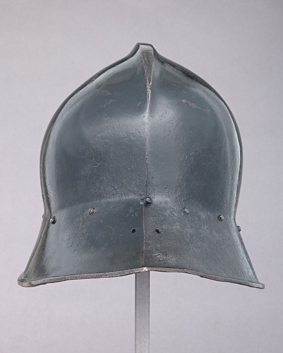 Sallet, Matthes Deutsch (German, Landshut, documented 1485–1505), Steel, textile, German, Landshut