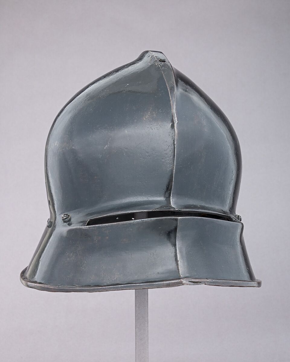 Sallet, Matthes Deutsch (German, Landshut, documented 1485–1505), Steel, textile, German, Landshut 