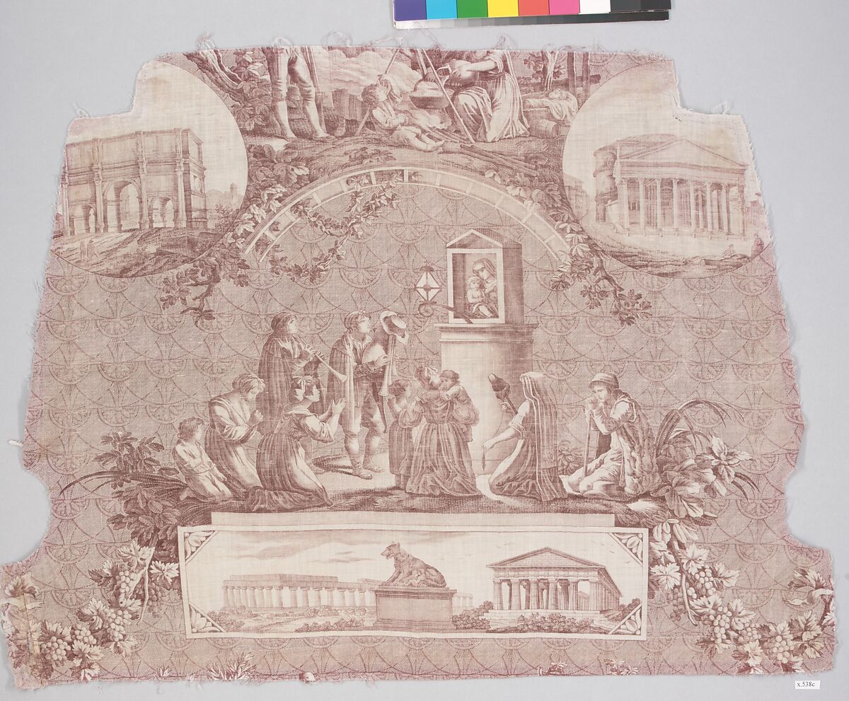 Scènes romaines, Bartolomeo Penelli, Cotton, French, Jouy-en-Josas