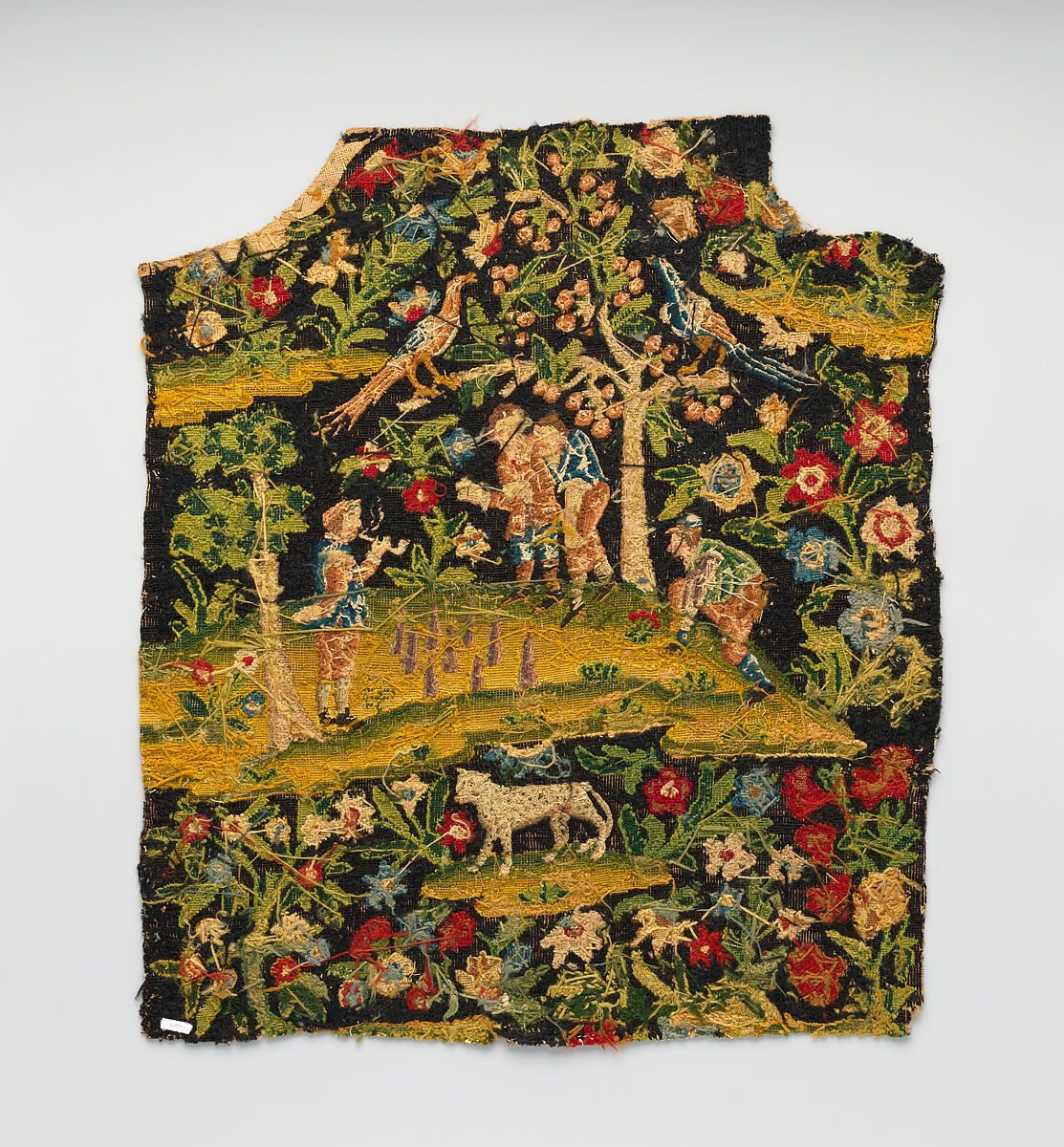 Chair back, Wool on canvas, British