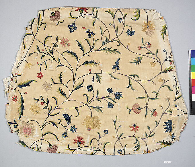 Chair seat covers (set of four), Linen, wool, French