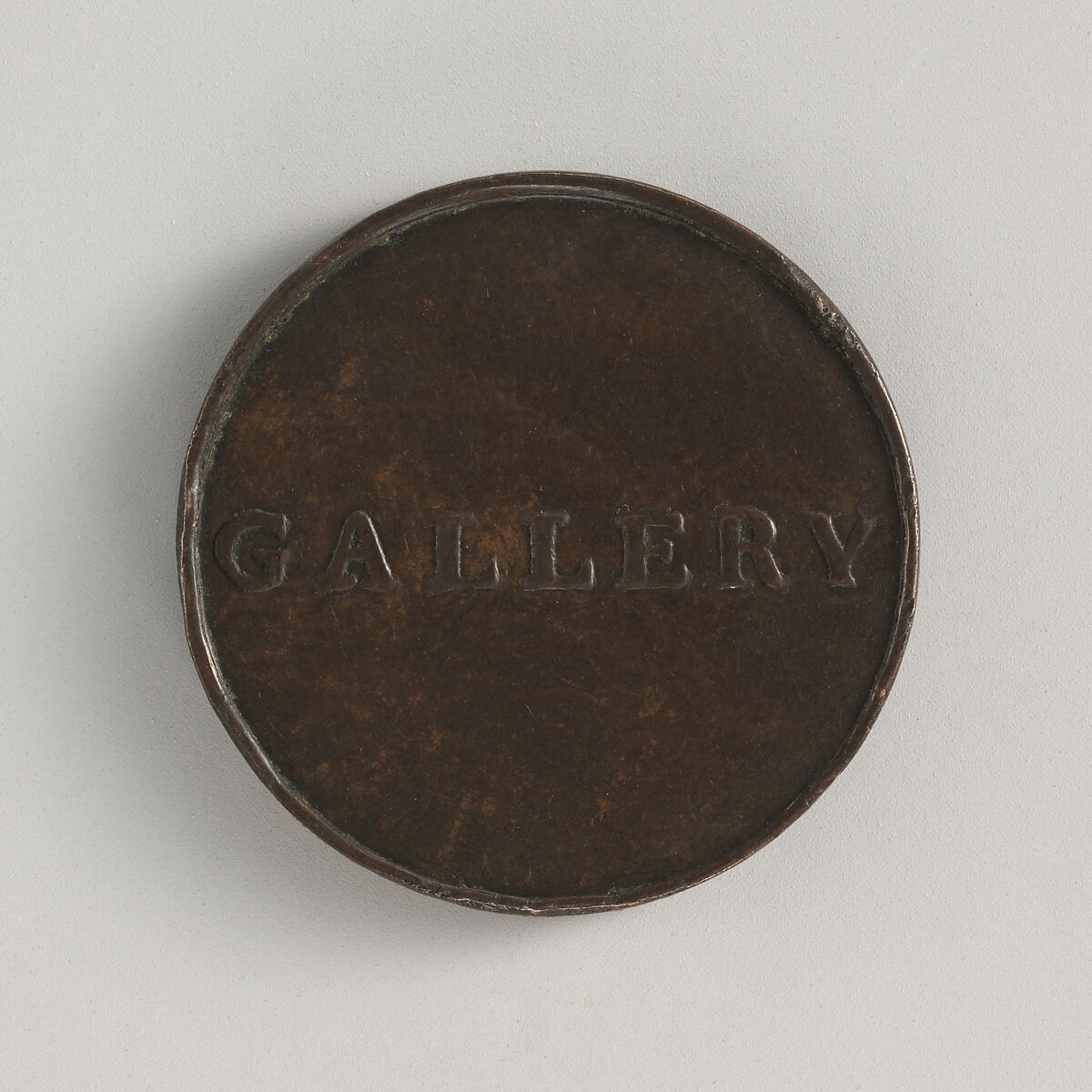 Theatre Royal Covent Garden Token, Medalist: Thomas Pingo (Italian, 1692–1776, active England after 1742), Bronze, British