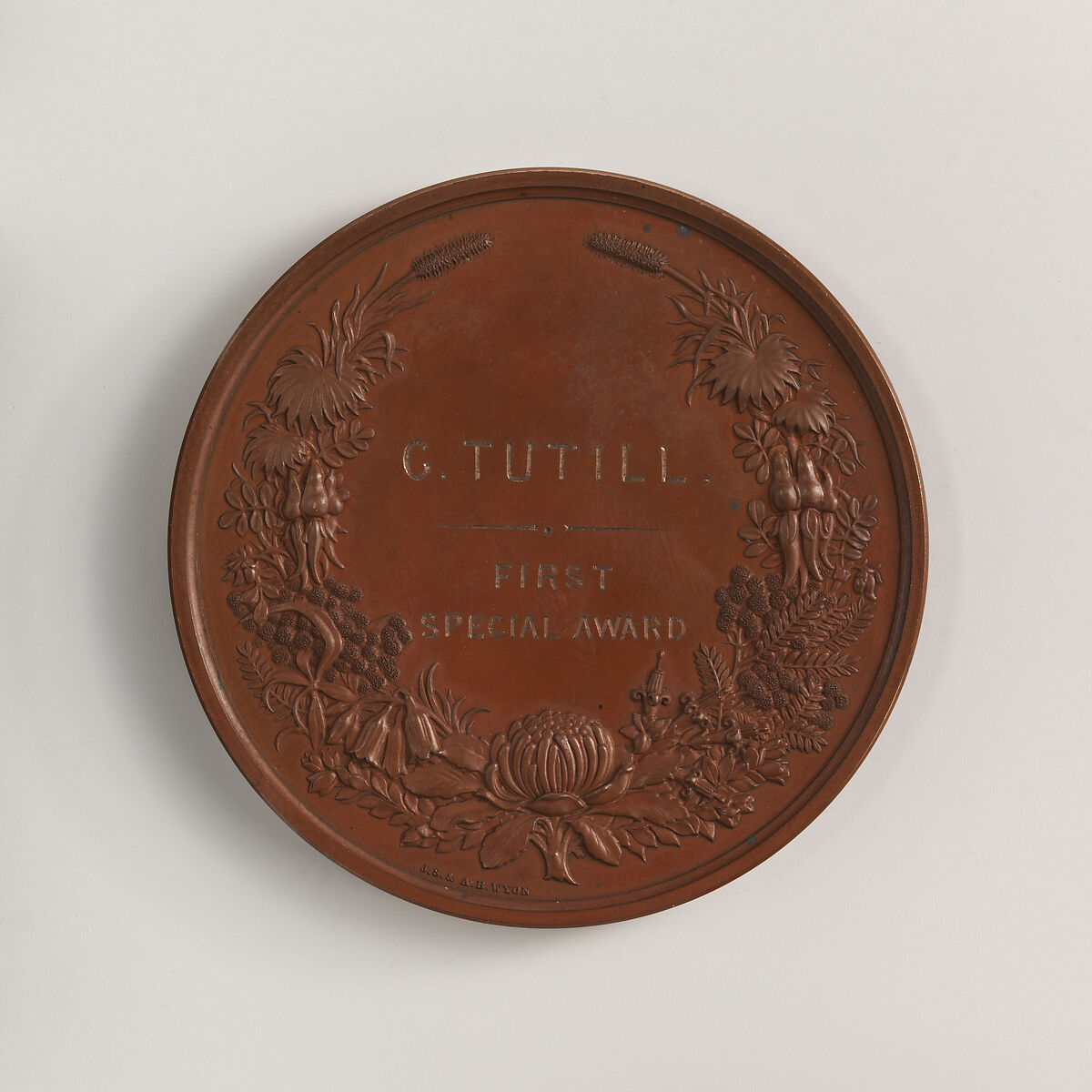 Sydney International Exhibition Medal, Medalist: Alfred Benjamin Wyon (British, London 1837–1884), Bronze, British