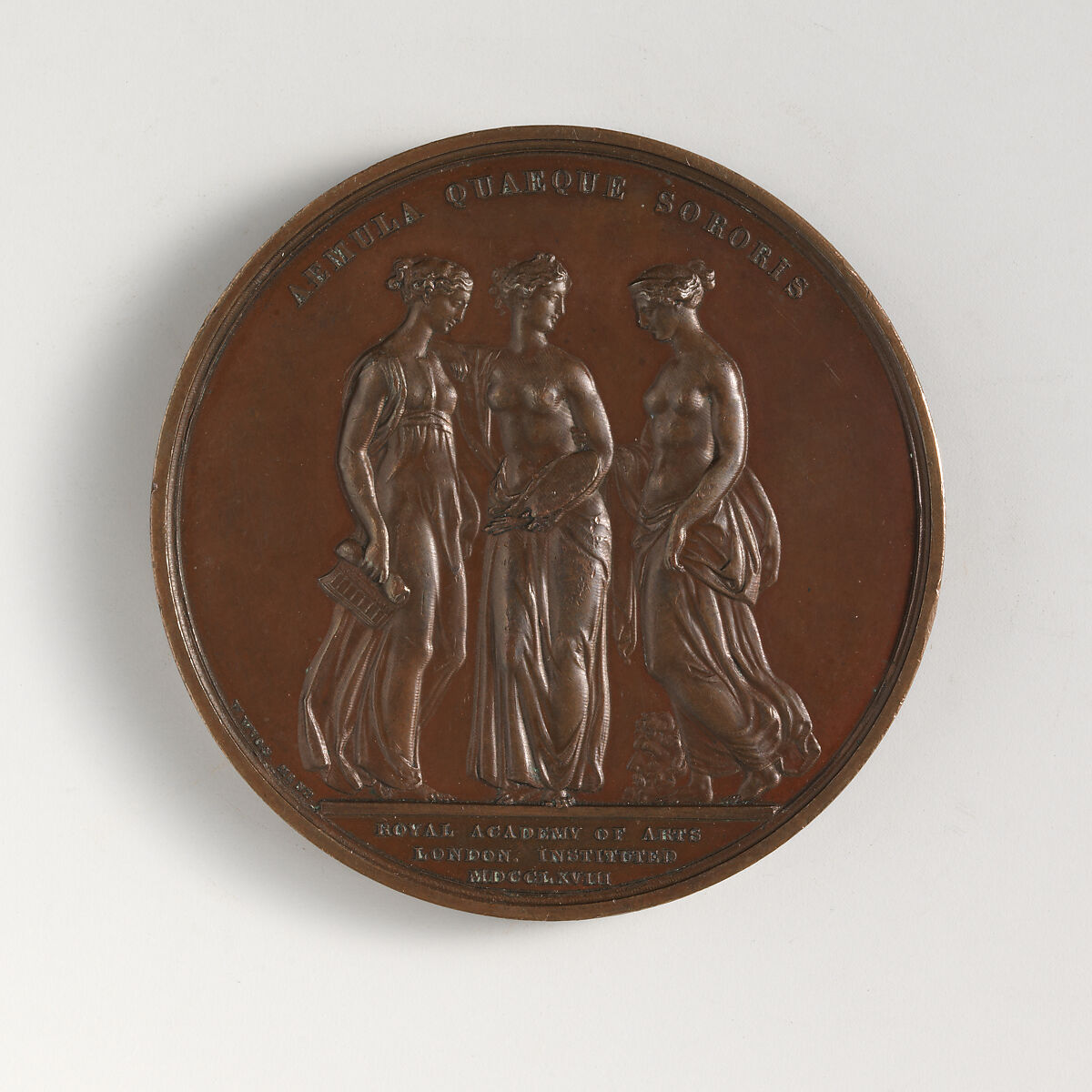 Royal Academy of Arts Medal, Medalist: William Wyon (British, Birmingham 1795–1851 Brighton), Bronze, British