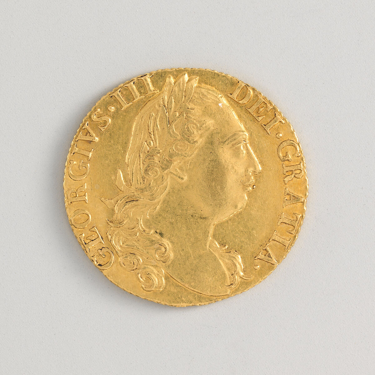 George III guinea, Medalist: Thomas Pingo (Italian, 1692–1776, active England after 1742), Gold, British 
