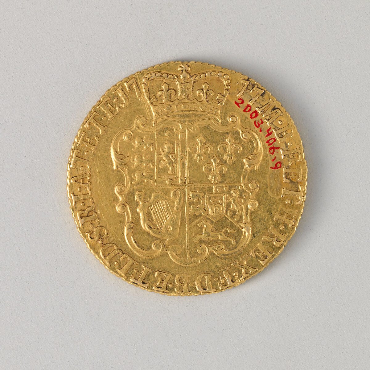 George III guinea, Medalist: Thomas Pingo (Italian, 1692–1776, active England after 1742), Gold, British