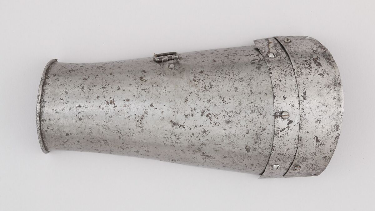 Outer Plate of a Right Forearm Defense (Vambrace), Steel, Italian 