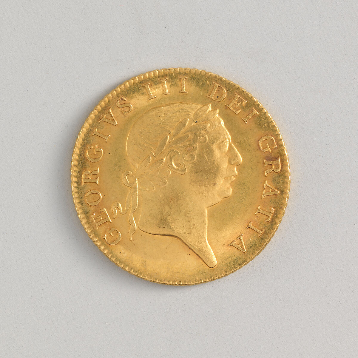 George III guinea, "Military" type, Medalist: Lewis Pingo (1743–1830), Gold, British 