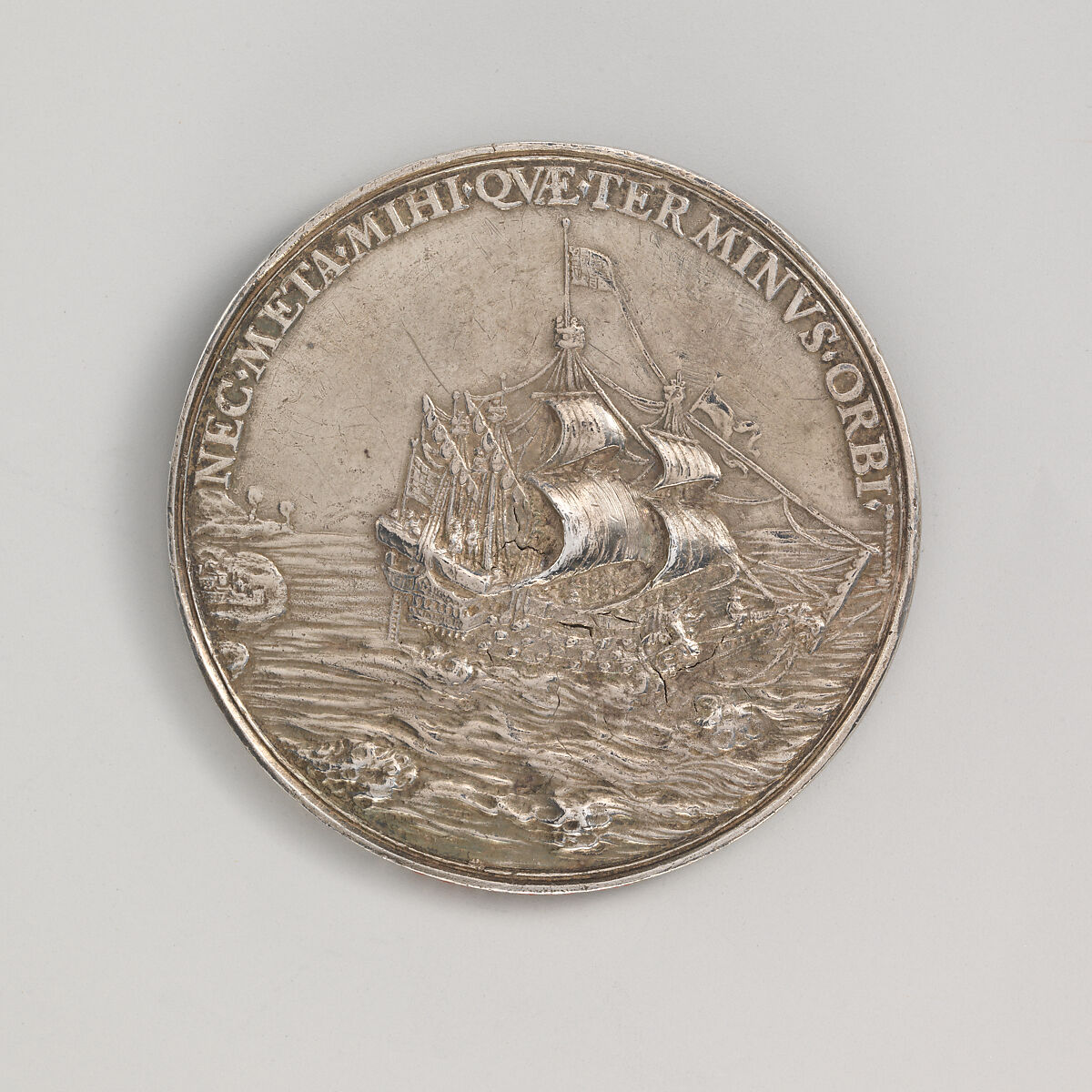 Charles I Dominion of the Seas medal, Medalist: Nicholas Briot (French, 1579–1646, active England after 1633), Silver, French