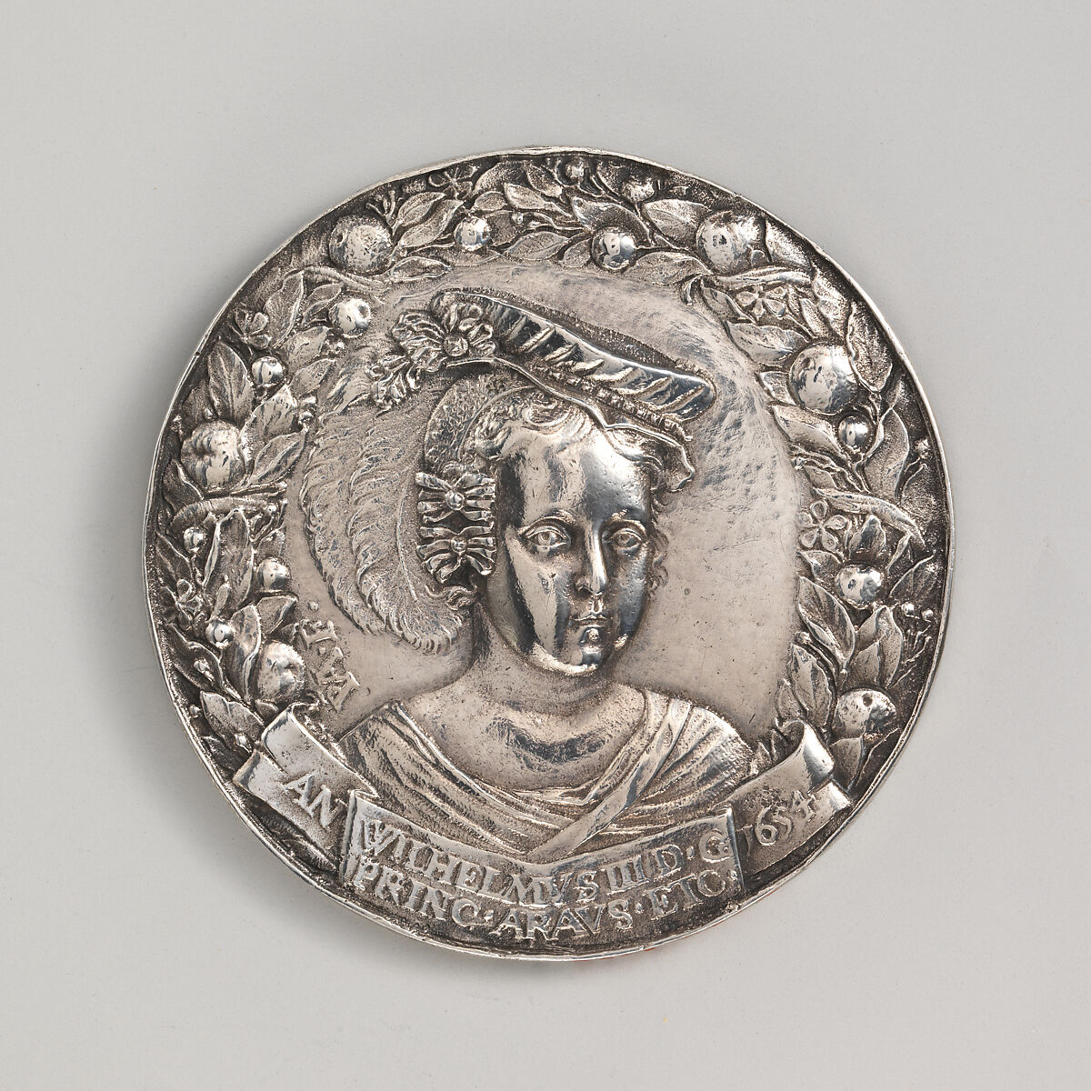 William III Prince of Orange, Medalist: Peter van Abeele (Dutch, Amsterdam 1608–after 1677 Amsterdam), Silver, Dutch 
