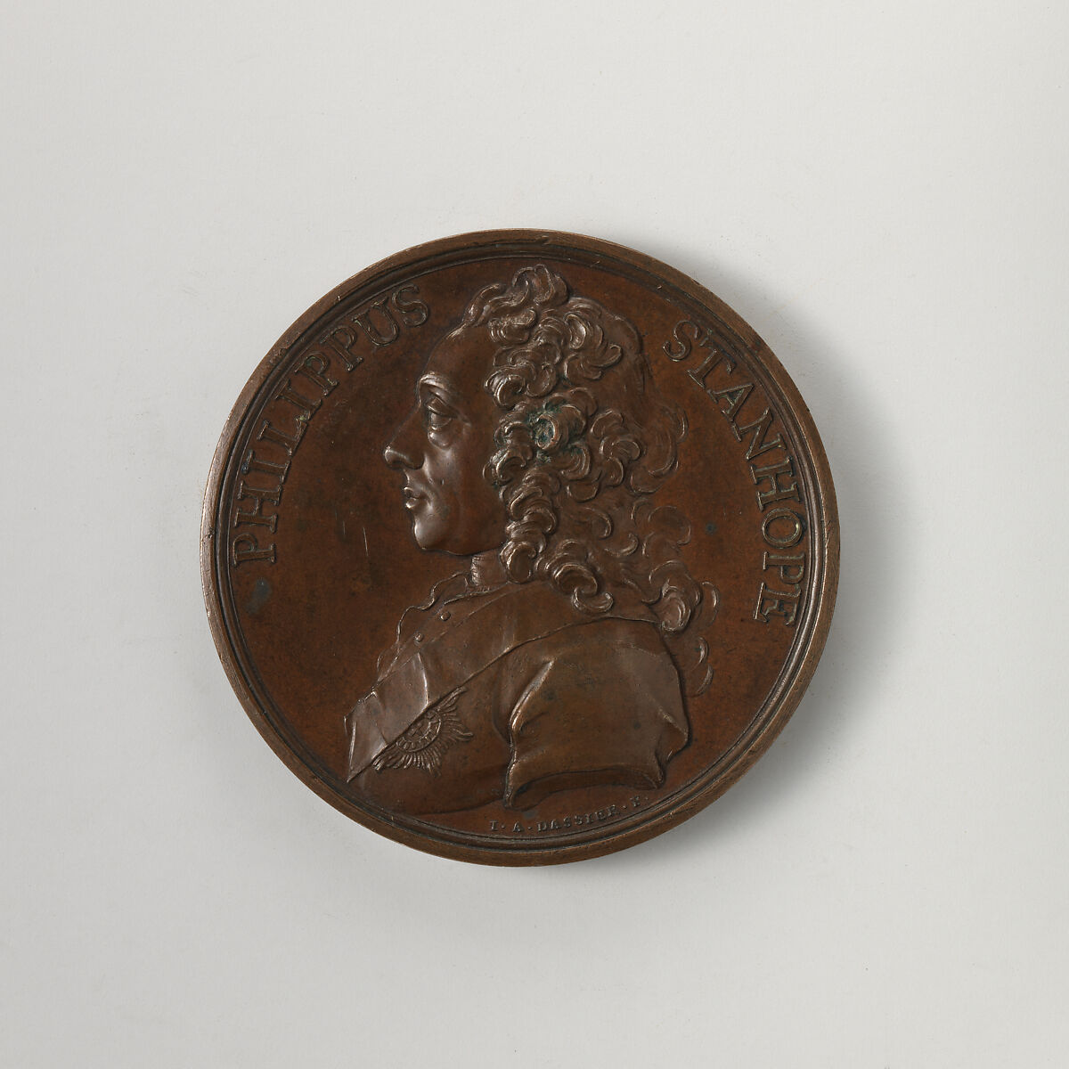 Philip Stanhope, 4th Earl of Chesterfield (1694–1773), Medalist: Jacques-Antoine Dassier (Swiss, Geneva 1715–1759 Copenhagen), Bronze, Swiss 