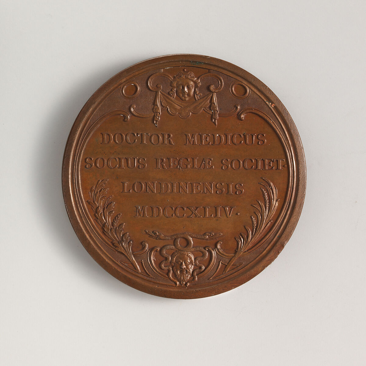 Robert Barker (d. 1745), Medalist: Jacques-Antoine Dassier (Swiss, Geneva 1715–1759 Copenhagen), Bronze, Swiss