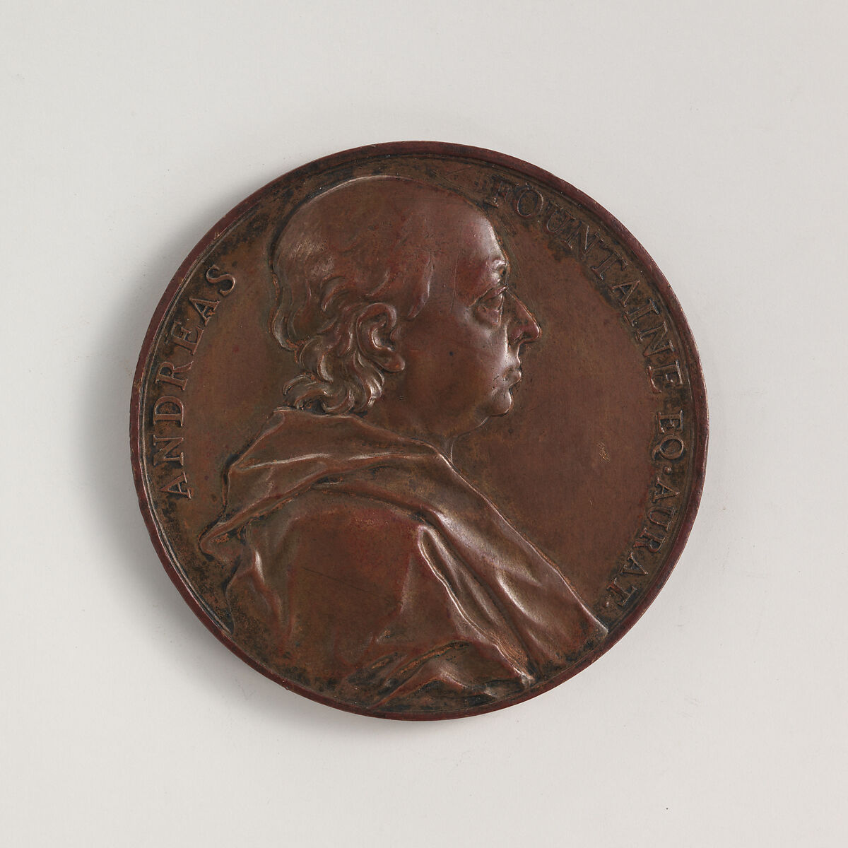 Sir Andrew Fountaine (1676–1753), Medalist: Jacques-Antoine Dassier (Swiss, Geneva 1715–1759 Copenhagen), Bronze, Swiss 