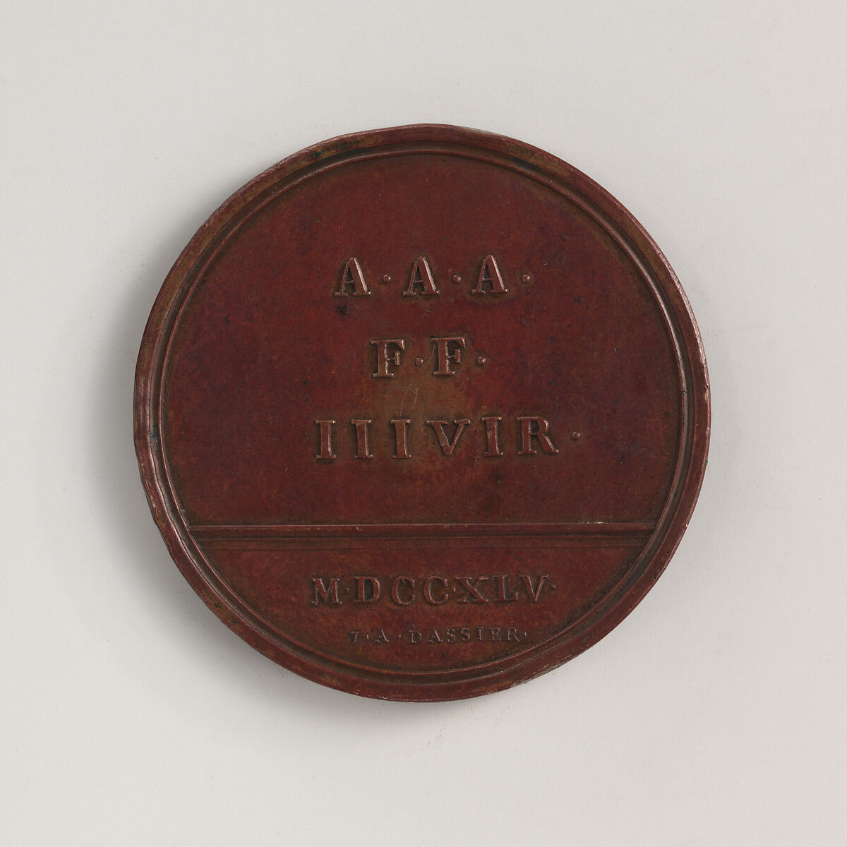 Sir Andrew Fountaine (1676–1753), Medalist: Jacques-Antoine Dassier (Swiss, Geneva 1715–1759 Copenhagen), Bronze, Swiss