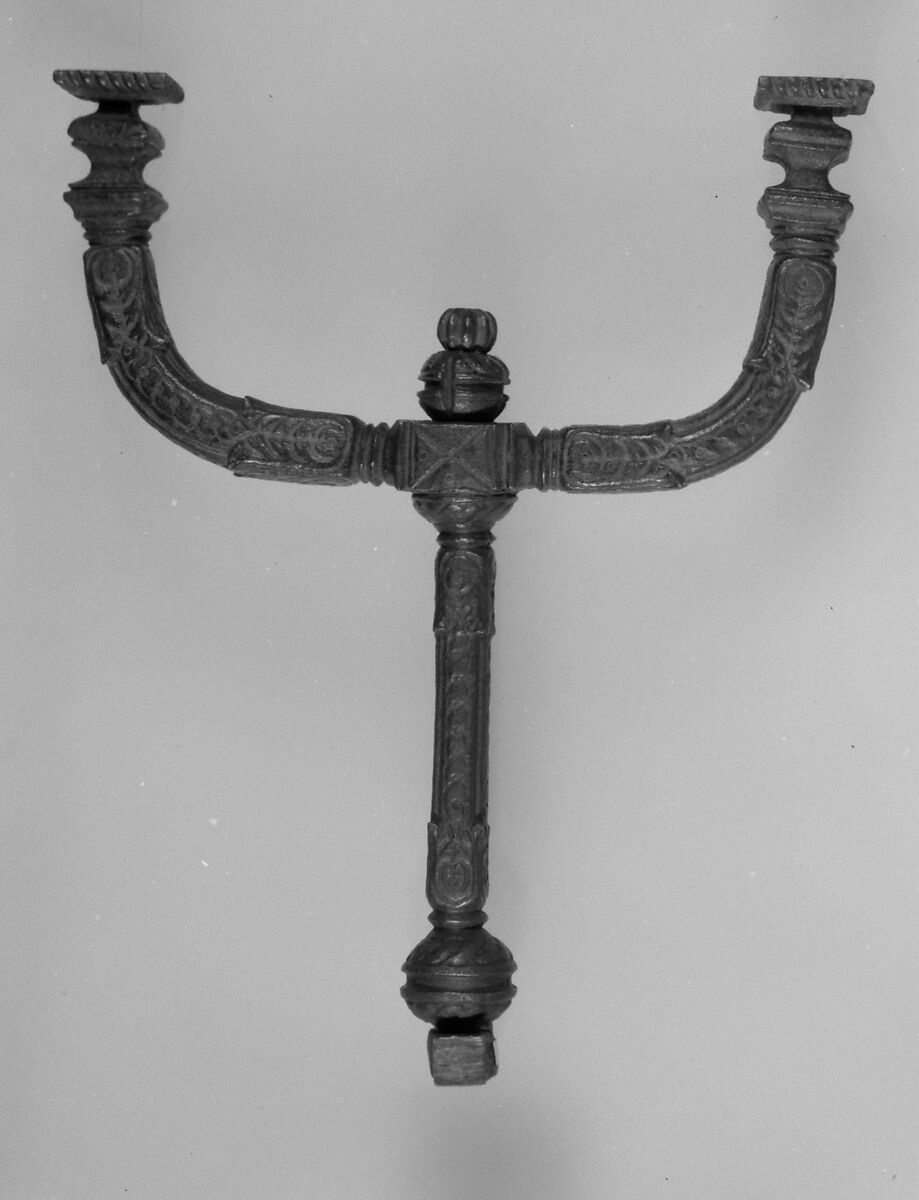 Bed leg (one of four), Iron, Italian 