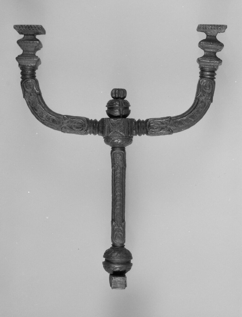 Bed leg (one of four), Iron, Italian 