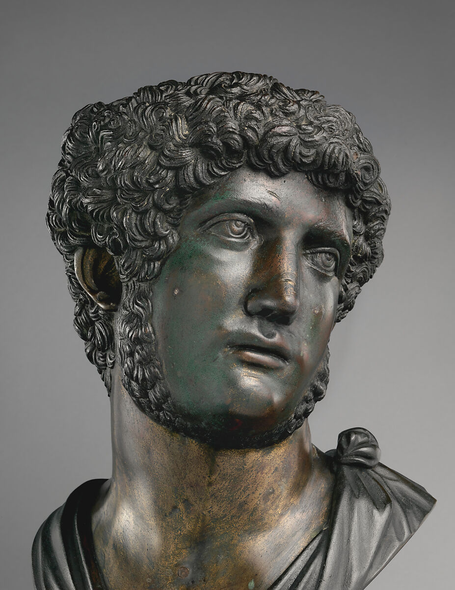 The young Hadrian, After Guglielmo della Porta (Italian, Porlezza, near Lake Lugano ca. 1500–1577 Rome)  , after the antique, Bronze, on a later stone base, Italian, possibly Rome