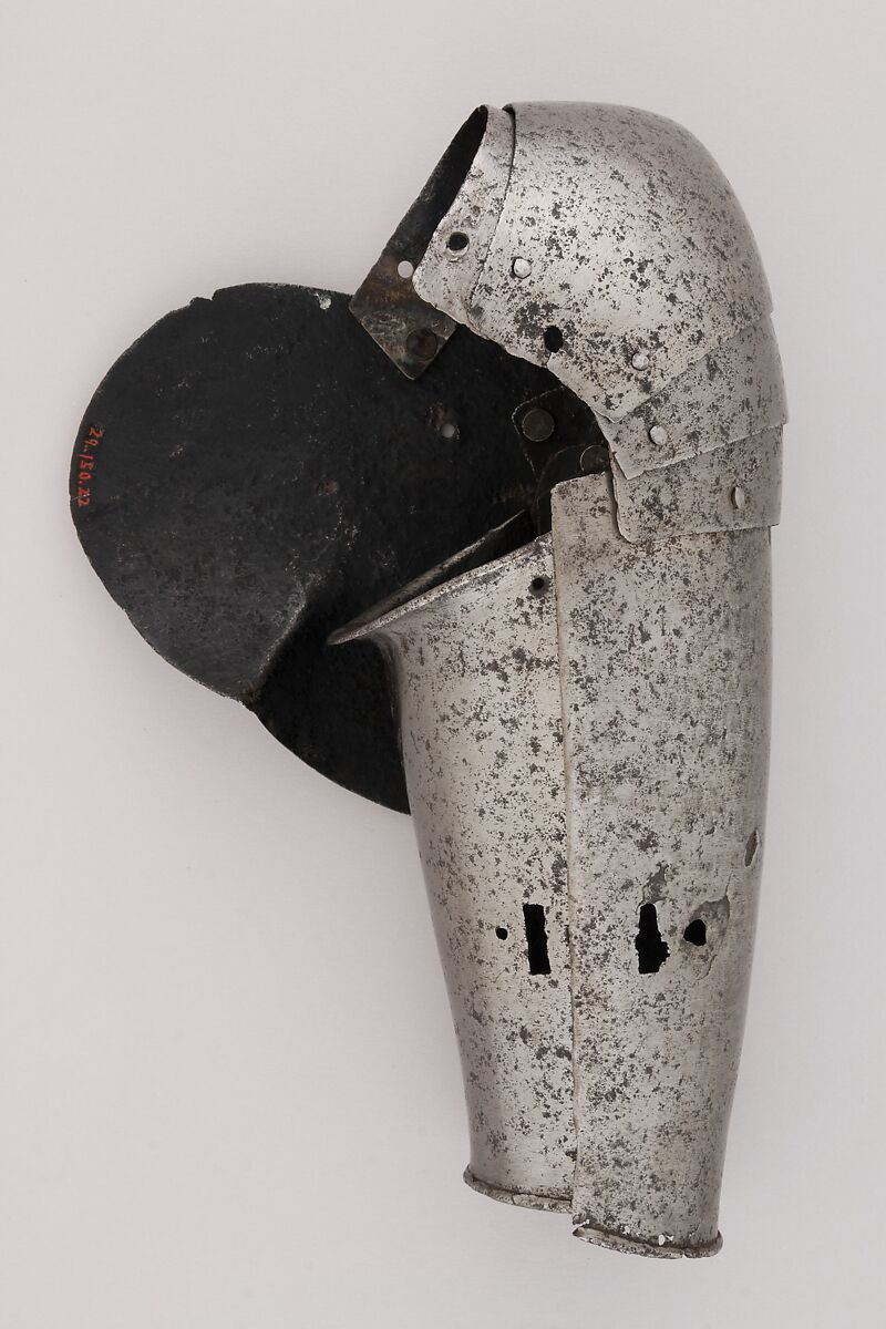 Forearm Defense (Vambrace) and Elbow Defense (Couter), Steel, Italian