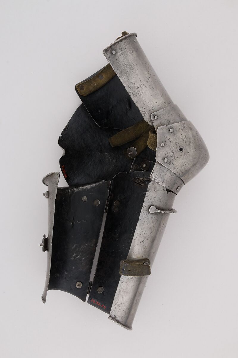 Forearm Defense (Vambrace), Steel, leather, Italian