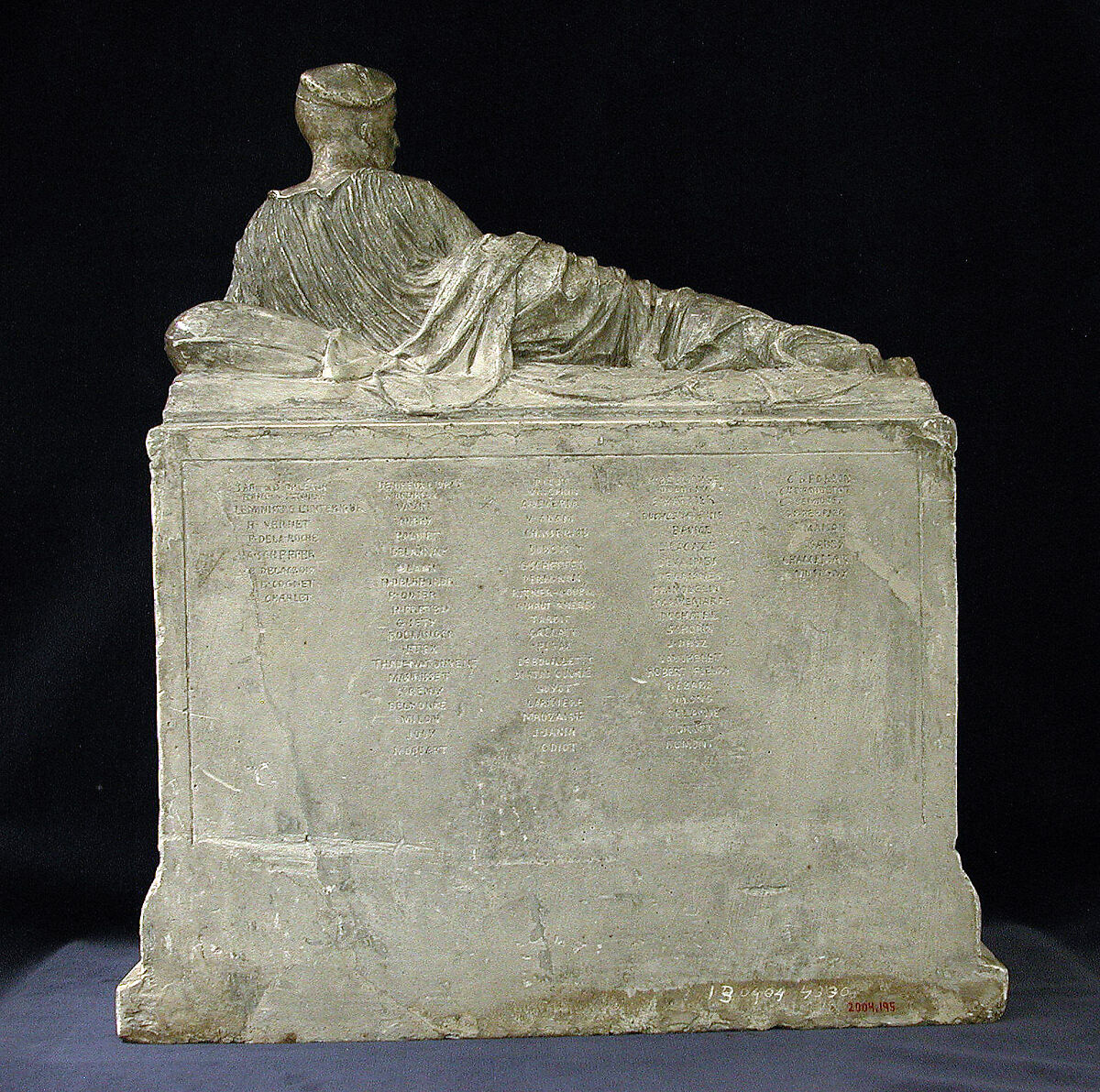 Model for the Tomb of Géricault, Antoine Etex (French, Paris 1808–1888 Chaville, Seine-et-Oise), Patinated plaster, French