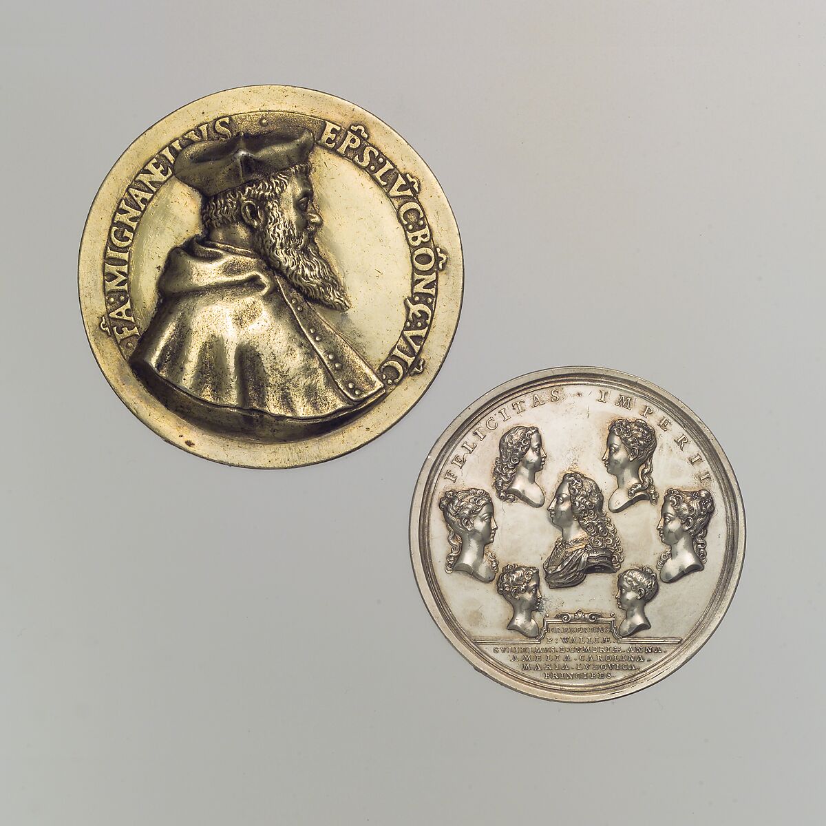 Medal of George II and his Family, Medalist: John Croker (British, 1670–1741), Silver, British