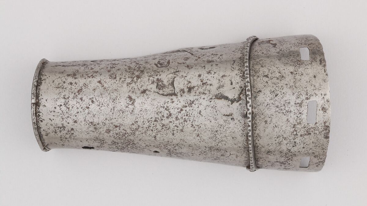 Part of a Forearm Defense (Vambrace), Steel, Italian 