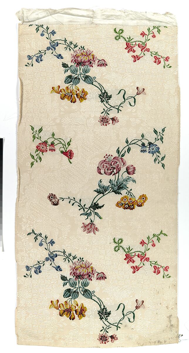 Skirt panel, Anna Maria Garthwaite (British, 1690–1763), Silk, British, London, Spitalfields 