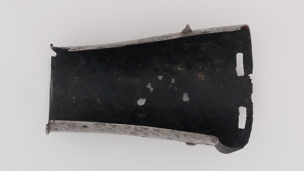 Defense for the Left Forearm (Vambrace), Steel, Italian