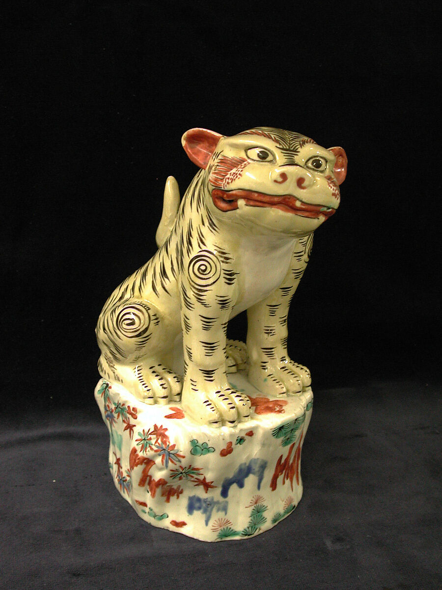 Two tigers, Porcelain, Japanese