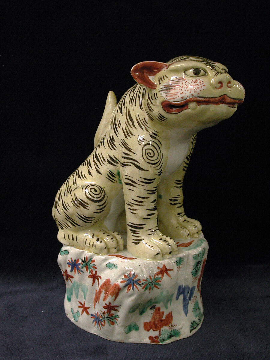 Two tigers, Porcelain, Japanese