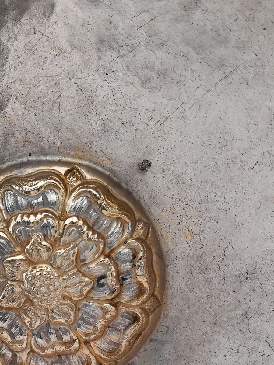 Ewer and basin (lavabo set), Probably made at Chisinau Court Workshop, Silver, partially gilded, Moldovan